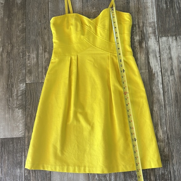 🌟Nanette Lepore 🌟Sweetheart Neckline 🌟Joyce Canary Yellow Dress, Sz 6 - Picture 15 of 15